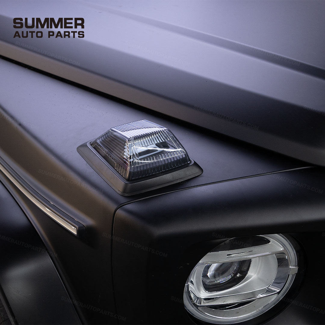 Black Edition LED Front Corner Turn Signal Lights for Mercedes-Benz G-Class W465 2019-2025