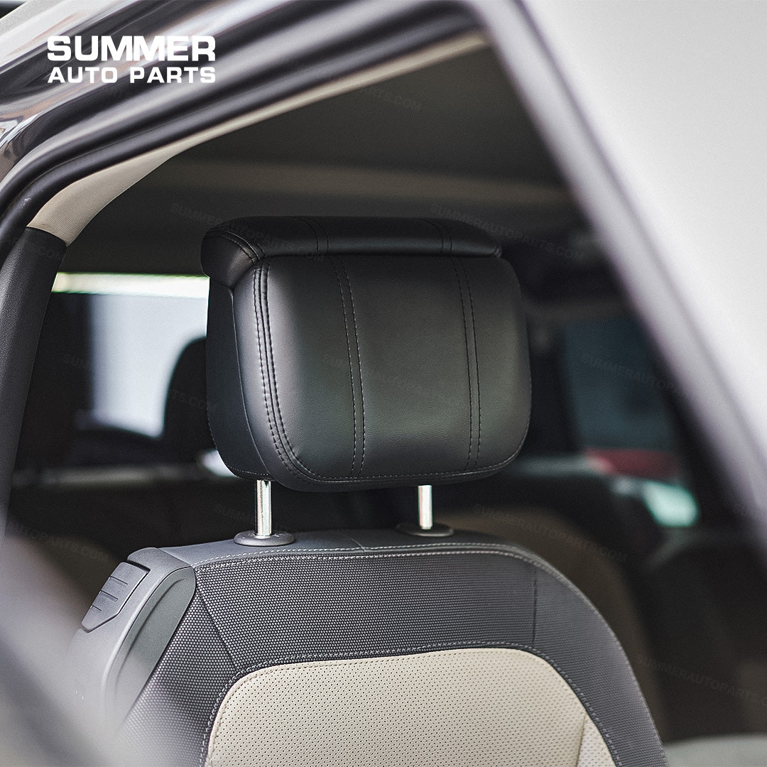 black-leather-headrest-defender-l663-overland-driving-support
