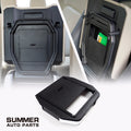 Armrest cover privacy storage box for Land Rover Defender L663 with installed view and product detail