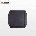 Top view of armrest cover privacy storage box with closed sliding lid for Land Rover Defender L663