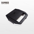 Armrest cover privacy storage box for Land Rover Defender L663 with sliding cover partially open