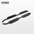 Angled view of black Union Jack side steps for Land Rover Defender 110 L663