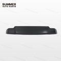 Front view of OCTA style forged carbon rear roof spoiler for Land Rover Defender L663