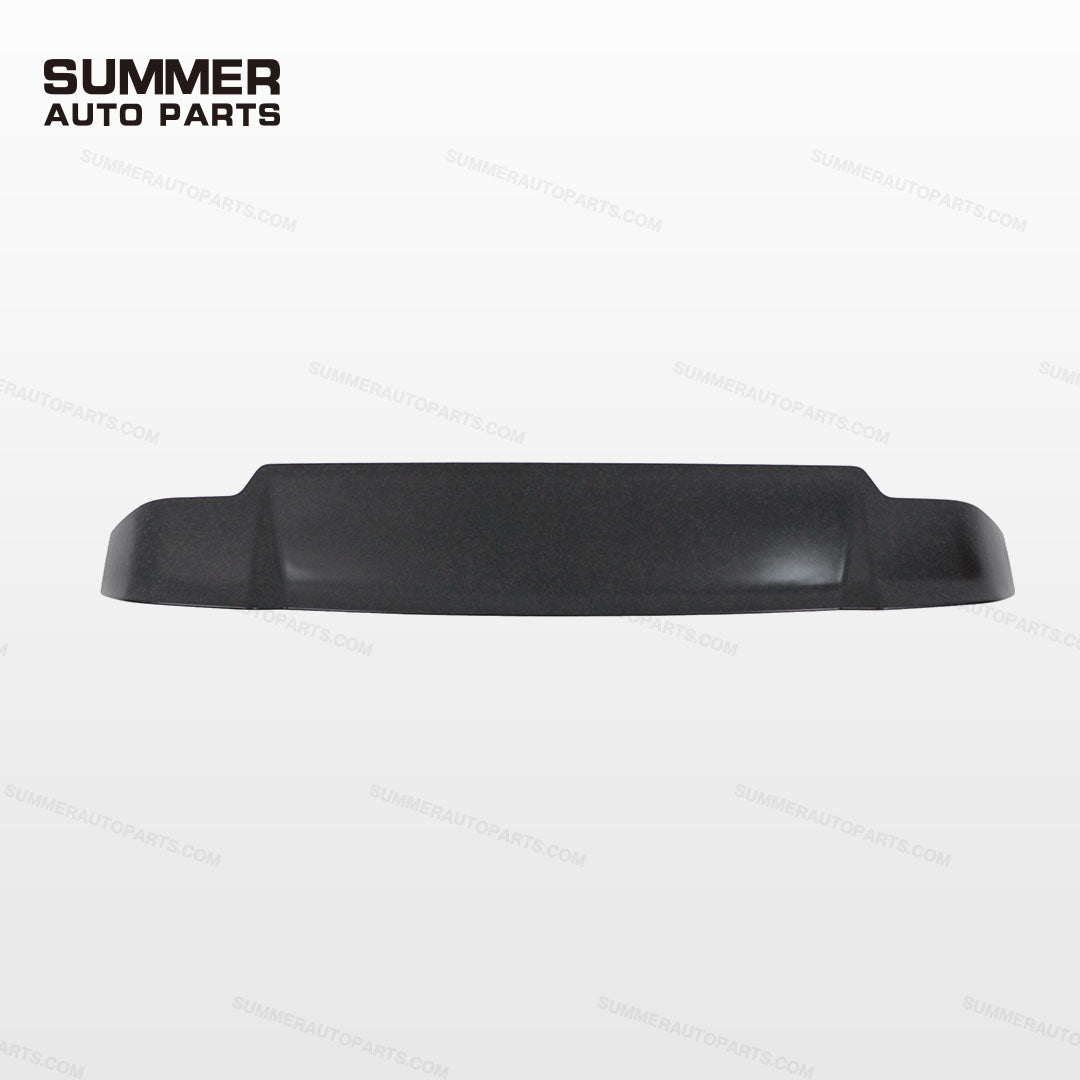 Front view of OCTA style forged carbon rear roof spoiler for Land Rover Defender L663