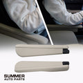 Khaki front seat armrests for Land Rover Defender L663 with installed and product views