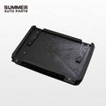 Back mounting view of Union Jack side storage box for Land Rover Defender L663