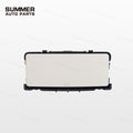 Closed front view of beige overhead sunglasses holder for Land Rover Defender L663
