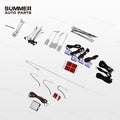 Full wiring and LED strip layout for Land Rover Defender L663 interior ambient lighting kit